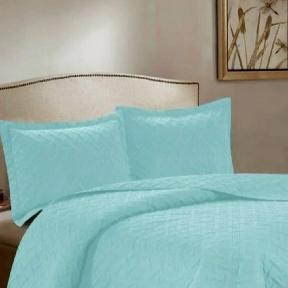 3PC Quilt Bedspread Set Oversized King Limpet Shell